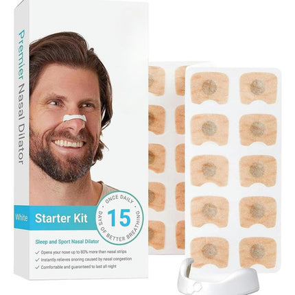 Kit 15 Tira Nasal Dilatador Magnetico Antironquidos Ciclismo