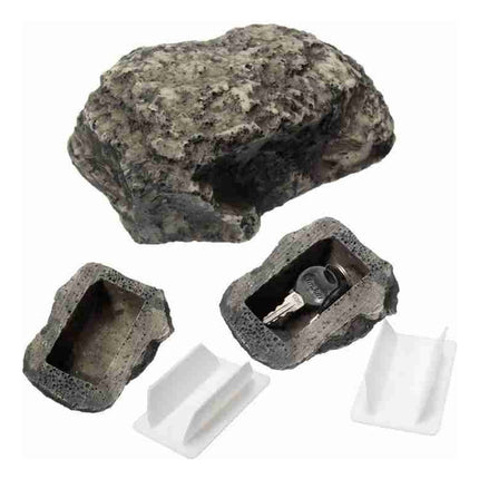 Caja Piedra Falsa Dinero Llave Oculta Roca Patio Jardin