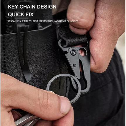 Funda De Cuero Pu Herramienta Organizador Llavero Cinturón