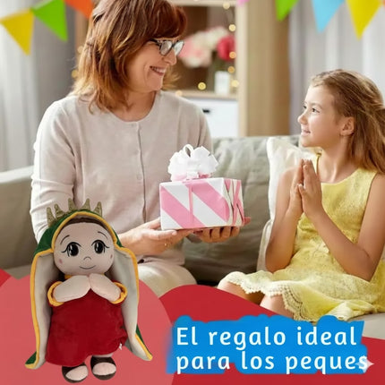 Peluche De Virgen María Que Respira Musica Y Luz Virgencita