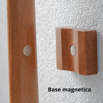 Calzador De Zapatos Largo Tenis Madera 55 Cms Base Magnetica