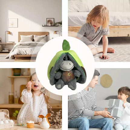 Peluche Burro Respirador Aguacate Con Música Y Luces Dormir