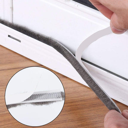 10m Tira Sellado Cepillo Cinta Polvera Puerta Ventana 9x15mm