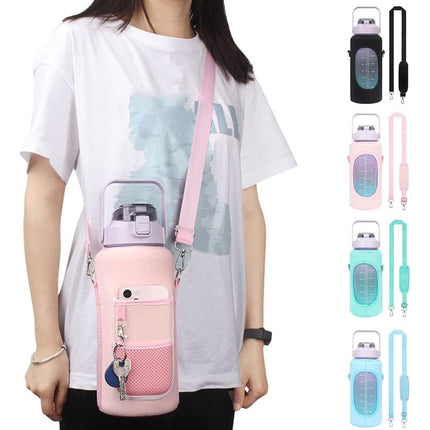Funda Bolsa Para Botella De Agua Motivacional 2l Con Correa Termo