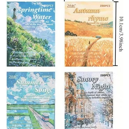 Estampas Decorativas Estaciones Journaling Scrapbook Vintaje