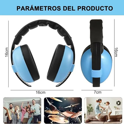 Orejeras Suaves Para Bebés Auricular Aislante Ruido Dormir