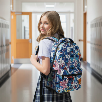 Mochila De Lilo Y Stitch Disney Para Niños Niñas Backpack Escola Niños