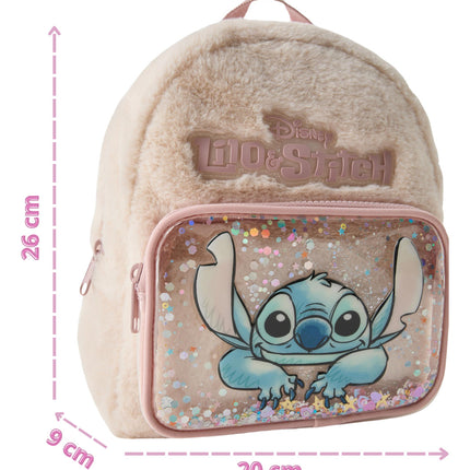 Mochila Stitch De Peluche Para Niña Regalo Bolsa Afelpada