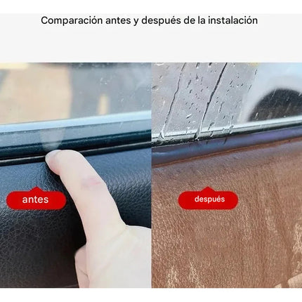 1m Tira De Sellado Para Ventana Carro Auto Goma V Adhesivo