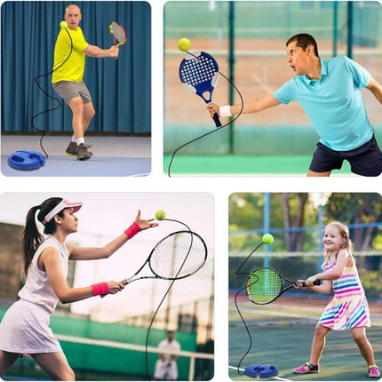 Base Entrenamiento Para Tenis Kit Con Pelota Rebote Portatil