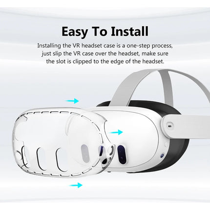 Carcasa Dura Tpu Y Cristal Templado Para Oculus Meta Quest3