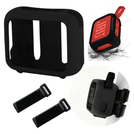 Funda Silicona Para Bocina Jbl Go4 Correa Sujeción Bicicleta