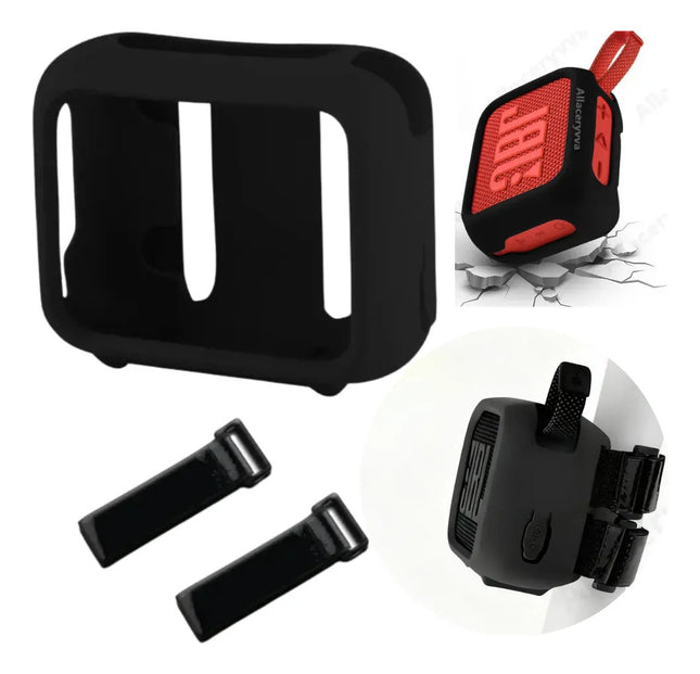 Funda Silicona Para Bocina Jbl Go4 Correa Sujeción Bicicleta