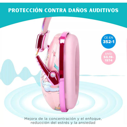 Orejeras Protector Aislante Ruido Para Niños Y Niñas Autismo