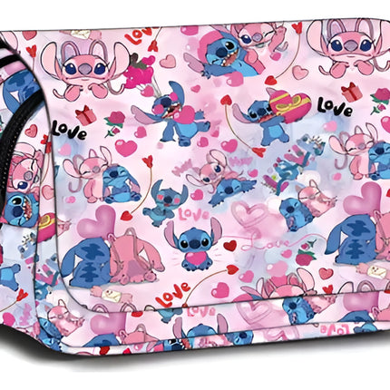 Lapicera Escolar Cosmetiquera Neceser Lilo Y Stitch Y Angel