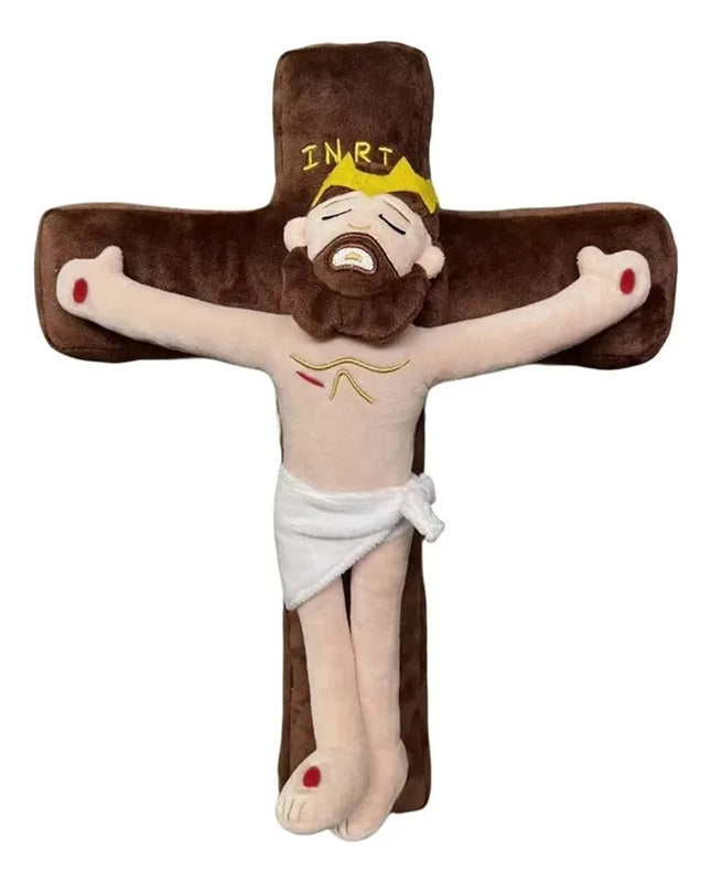 Peluche De Jesús Cristo Crucificado Cruz  Religioso Niños