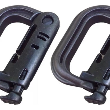 2 Pzas Mosquetón Molle Grillete Clip Edc Táctico Llavero Itw