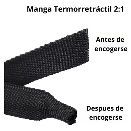 2m Forro Trenzado Termoretráctil Encogible 10mm Para Cable