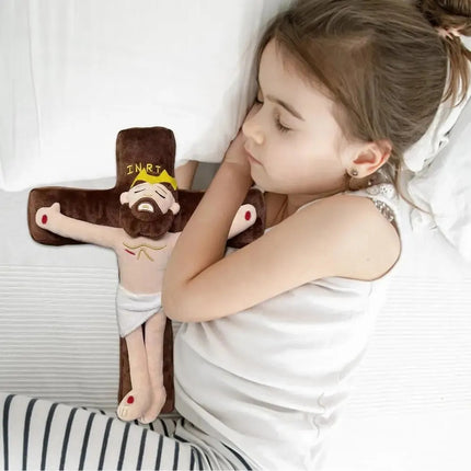 Peluche De Jesús Cristo Crucificado Cruz  Religioso Niños
