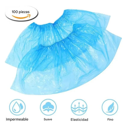 100 Cubrezapatos Funda Desechables Quirúrgicas Impermeables