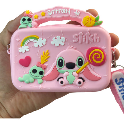 Bolso Silicona Lilo Stitch Monedero Bolsita Hombro Regalo