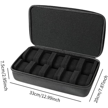 Estuche Case Organizador Portátil Reloj 10 Ranuras De Viaje