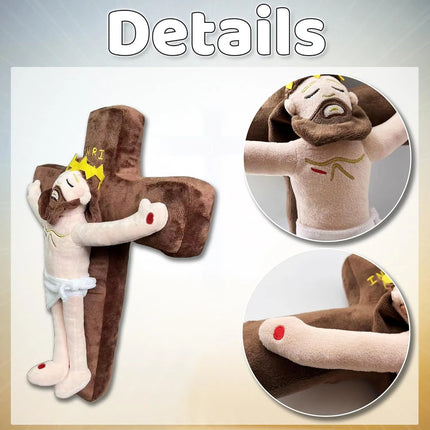 Peluche De Jesús Cristo Crucificado Cruz  Religioso Niños