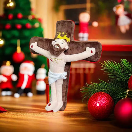 Peluche De Jesús Cristo Crucificado Cruz  Religioso Niños