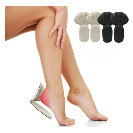 2pares Talonera En Forma T Protector Doble Talones Antidolor