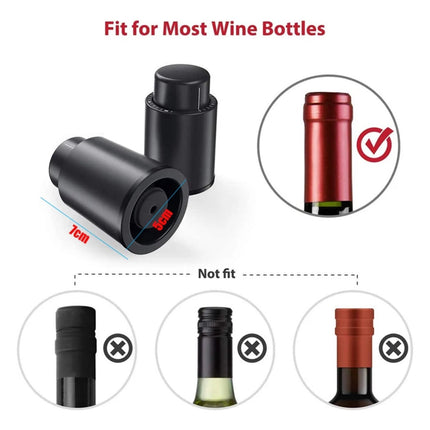 Tapon Botella Bomba Corcho Vino Vacío Sellado Con Fechador