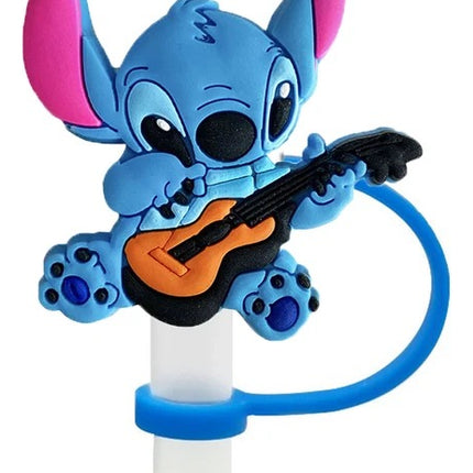 8 Pzs Tapadera Tapon Para Popotes 1cm De Lilo Y Stitch Angel