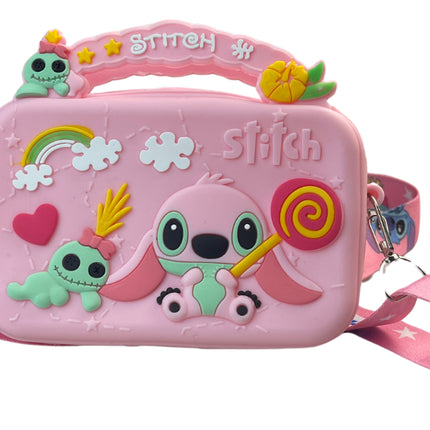 Bolso Silicona Lilo Stitch Monedero Bolsita Hombro Regalo