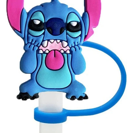 8 Pzs Tapadera Tapon Para Popotes 1cm De Lilo Y Stitch Angel