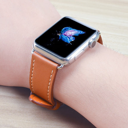 Correa De Cuero Genuino Para Apple Watch Strap De Piel Regalo