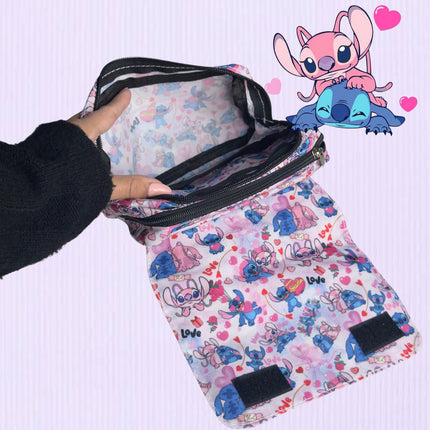 Lapicera Escolar Cosmetiquera Neceser Lilo Y Stitch Y Angel