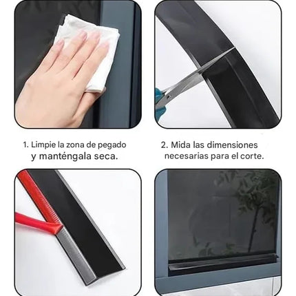 1m Tira Sellado Para Ventana Burlete Adhesivo Antiagua Polvo