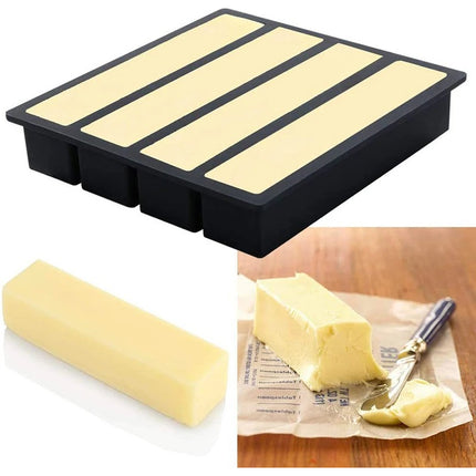 Molde Charola Para Hielo En Barra Mantequilla Rectangular