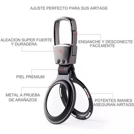 Funda Metal Uso Rudo Llavero Collar Perro Para Apple Airtags