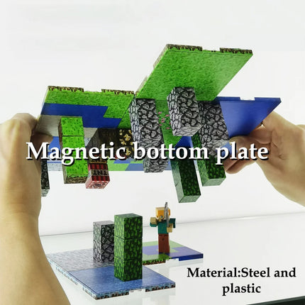 Plataforma Magnética Para Construcción De Bloques Minecraft