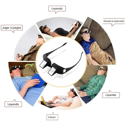 Gafas Perezosas 90° Lectura Cama Comodidas Visual Buen Fin