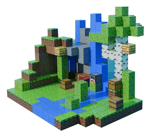 Bloques Magnéticos Minecraft Montessori Stem Juguetes Diy