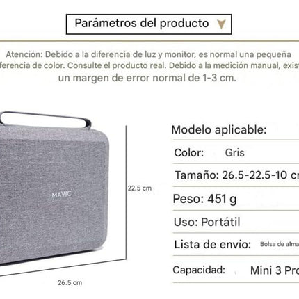 Estuche Bolsa Portatil Almacenamiento Dron Dji Mini 3rc Pro