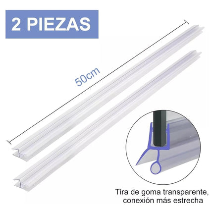 1m Tira Sellado Guardapolvo Regadera Ducha Puerta Cristal