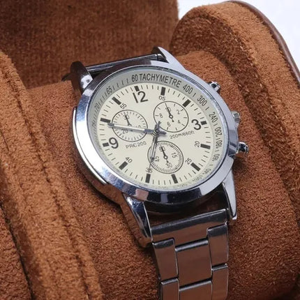 Estuche Rigido Caja De Cuero Pu Para Reloj 1 Ranura De Viaje