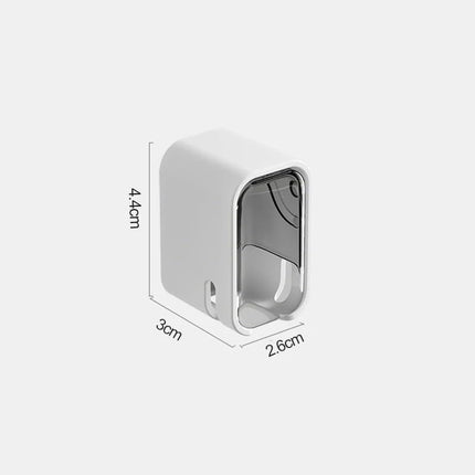 Soporte Cepillos Dientes Pared Baño C/tapa Antipolvo X2