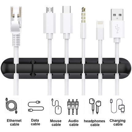 Organizador De Cables Silicona Autoadherible Hogar Oficina