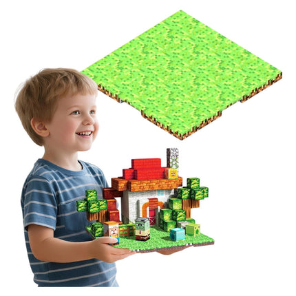 Plataforma Magnética Para Construcción De Bloques Minecraft