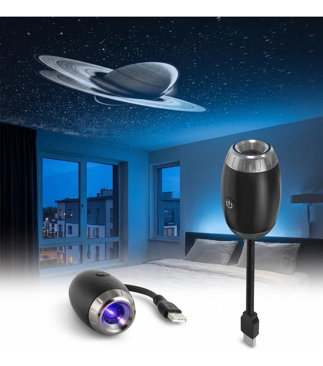Proyector De Estrellas Galaxia Lampara Carro Luz Led Cuarto