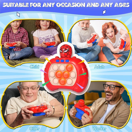 Juego Push Pop It Electrónico Antiestrés Personajes Animados