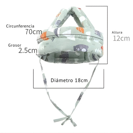 Gorro Seguridad Bebés Niños Protección Cabeza Antigolpes